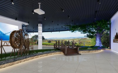 现代节水展厅3D模型下载